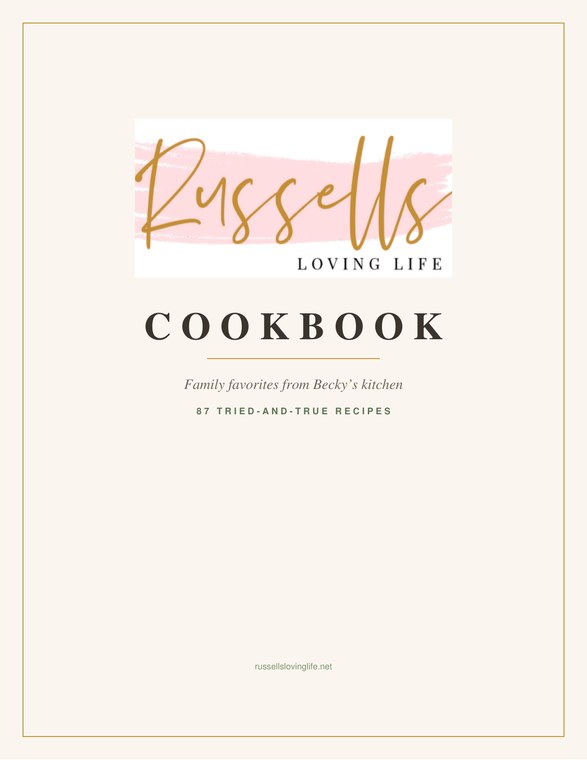 The Russells Loving Life Cookbook — cover