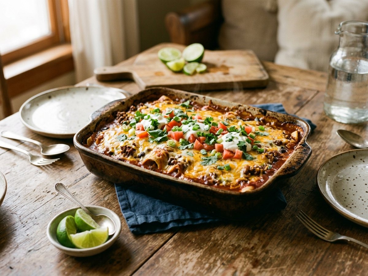 Beef Enchilada Casserole