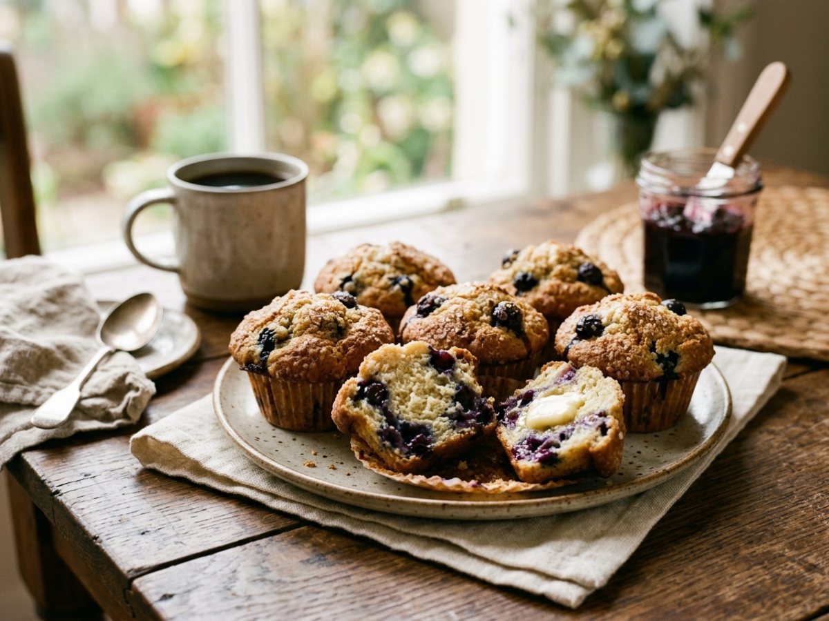 Homemade Blueberry Muffins