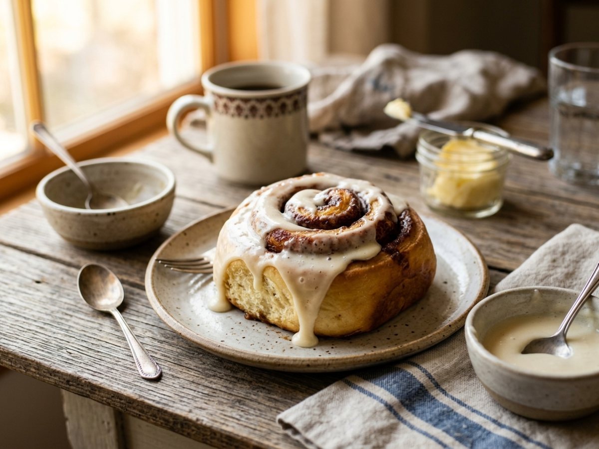 Homemade Cinnamon Rolls and Icing