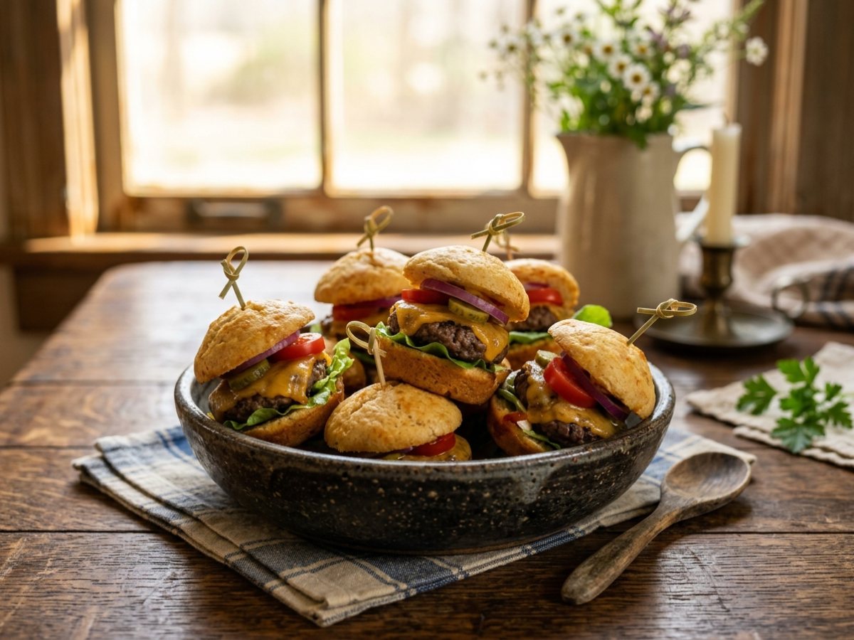 Muffin Burger Bites