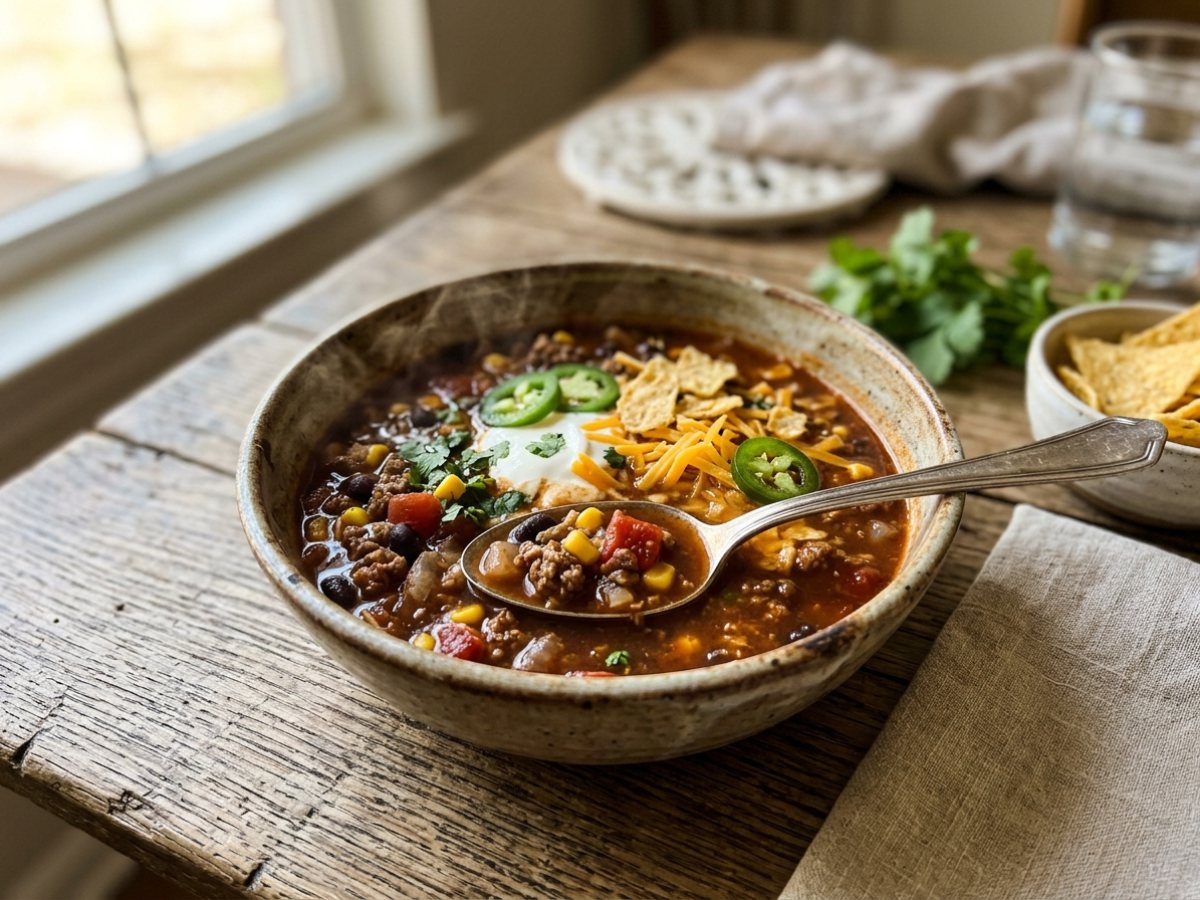 Slow Cooker Taco Soup